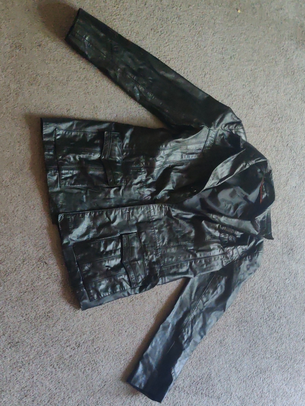 Black Faux Leather Jacket